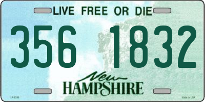 NH license plate 3561832