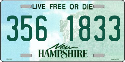 NH license plate 3561833