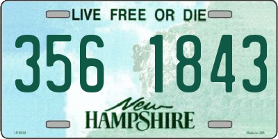 NH license plate 3561843