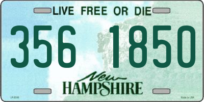 NH license plate 3561850