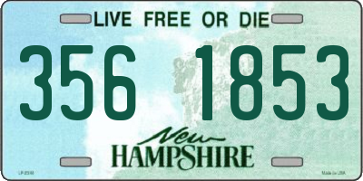 NH license plate 3561853