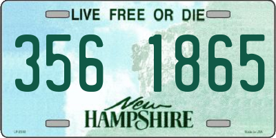 NH license plate 3561865