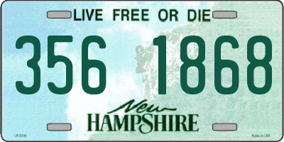 NH license plate 3561868