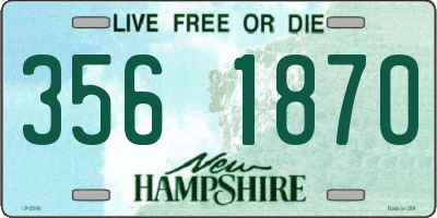 NH license plate 3561870
