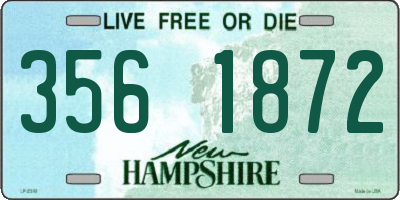 NH license plate 3561872