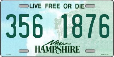 NH license plate 3561876