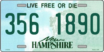 NH license plate 3561890