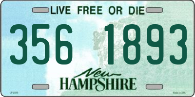 NH license plate 3561893