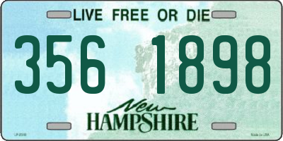 NH license plate 3561898