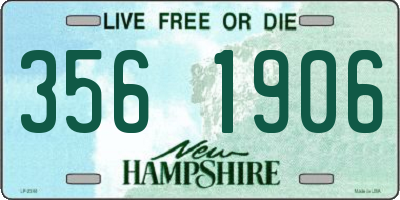 NH license plate 3561906