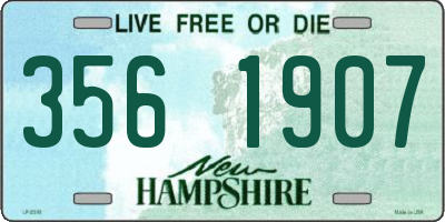 NH license plate 3561907