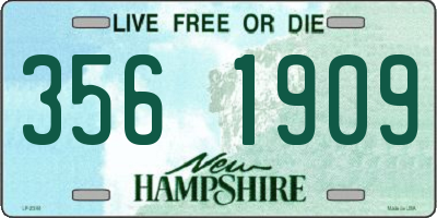 NH license plate 3561909