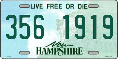 NH license plate 3561919
