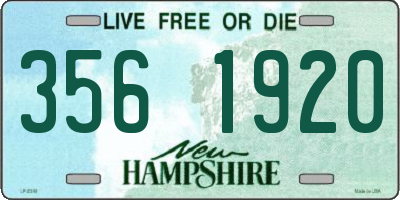 NH license plate 3561920