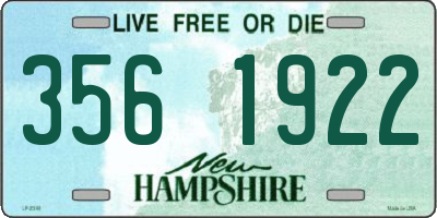 NH license plate 3561922