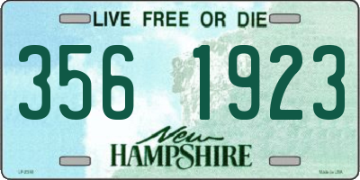 NH license plate 3561923