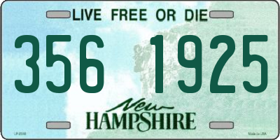 NH license plate 3561925