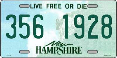 NH license plate 3561928