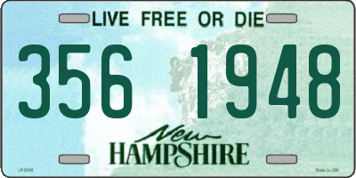 NH license plate 3561948