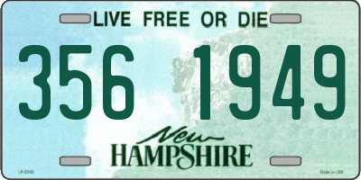 NH license plate 3561949