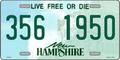 NH license plate 3561950