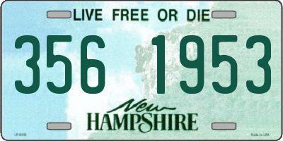 NH license plate 3561953