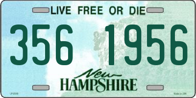 NH license plate 3561956