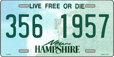 NH license plate 3561957