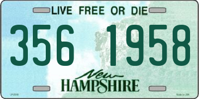 NH license plate 3561958