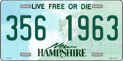 NH license plate 3561963