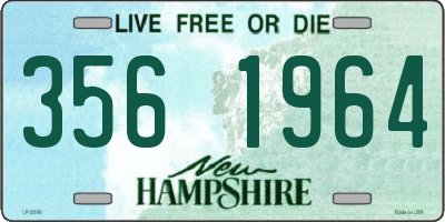 NH license plate 3561964