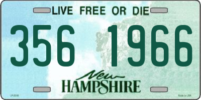 NH license plate 3561966