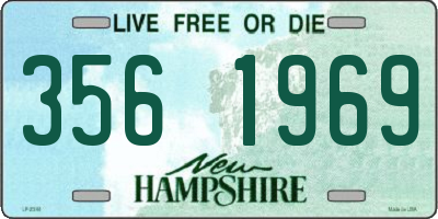 NH license plate 3561969