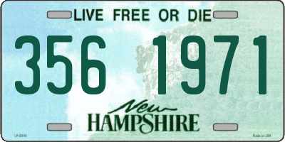 NH license plate 3561971