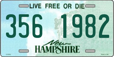 NH license plate 3561982