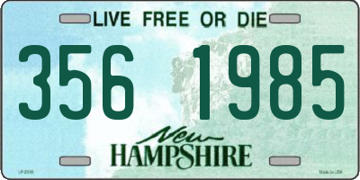 NH license plate 3561985