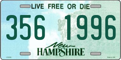 NH license plate 3561996