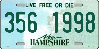 NH license plate 3561998