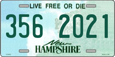NH license plate 3562021