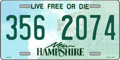 NH license plate 3562074