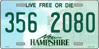 NH license plate 3562080
