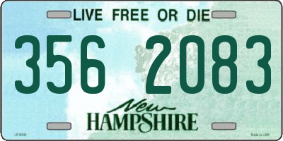 NH license plate 3562083