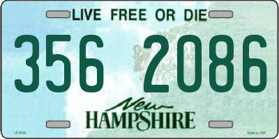 NH license plate 3562086
