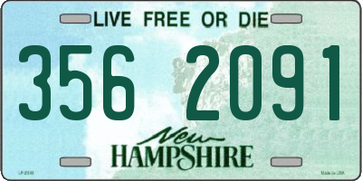 NH license plate 3562091