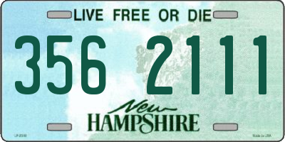 NH license plate 3562111