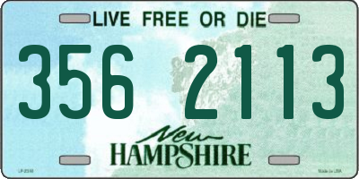 NH license plate 3562113