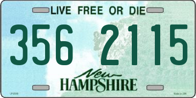 NH license plate 3562115