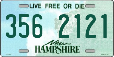 NH license plate 3562121