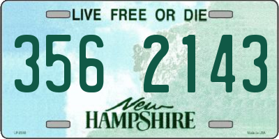 NH license plate 3562143