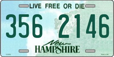 NH license plate 3562146